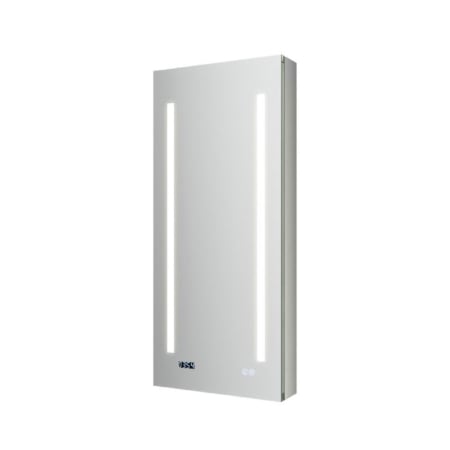 Fresca Tiempo 15" x 36" Lighted Frameless Single Door Medicine Cabinet Silver