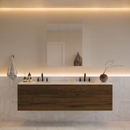 Fresca Senza 30" x 36" Frameless Double Door Medicine Cabinet Mirror