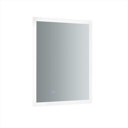 Fresca Angelo 24" W x 30" H Contemporary Rectangular Framed Bathroom Wall Mirror with Light Mirror
