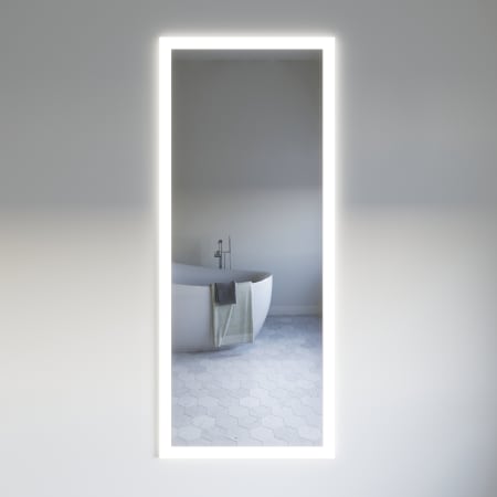 Fresca Angelo 30" W x 71" H Modern Rectangular Aluminum Frameless Bathroom Wall Mirror with LED Lighting Silver
