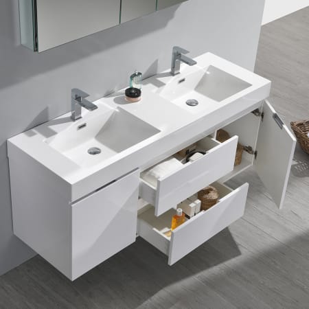 Fresca-FVN8360-D-Opened Application Shot 2 White