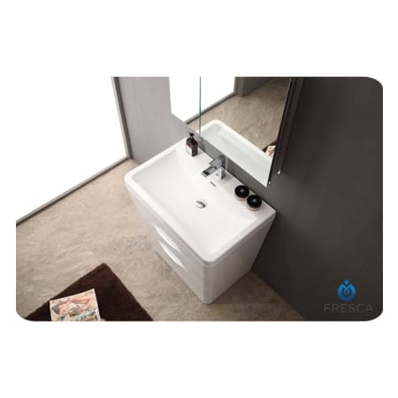 Fresca-FVN8532-Top View Shot in Glossy White
