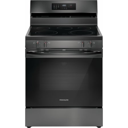 Frigidaire 30 Inch Wide 5.3 Cu. Ft. Free Standing Electric Range with Broil Element and One Touch Self Clean Black Stainless Steel