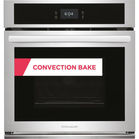 Frigidaire 27 Inch Wide 3.8 Cu. Ft. Electric Single Oven with Custom Broil Temp Setting and Self Clean Stainless Steel