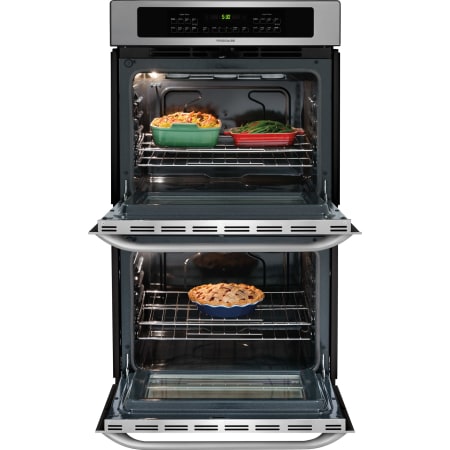 Stainless Steel with Open Double Ovens