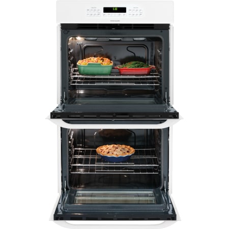 White Open Double Oven