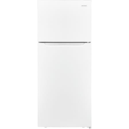 Frigidaire 28 Inch Wide 17.6 Cu. Ft. Energy Star Certified Top Freezer Refrigerator with Crisper Bins and Reversible Door White