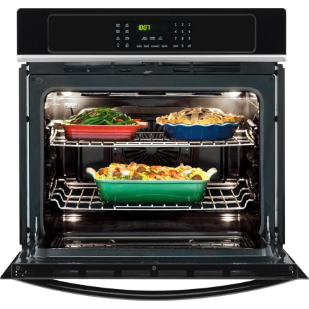 Black Open Single Oven