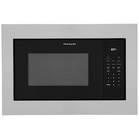 Frigidaire 22 Inch Wide 1.6 Cu. Ft. 900 Watt Built In Microwave with Sensor Cook Technology - Less Trim Kit Black