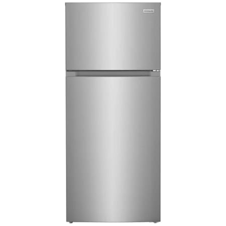 Frigidaire 28 Inch Wide 16.03 Cu. Ft. Energy Star Certified Top Freezer Refrigerator with LED Lighting Stainless Steel