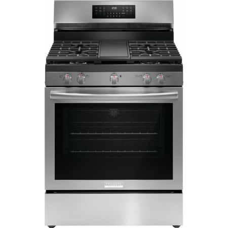 Frigidaire Gallery 30 Inch Wide 5.1 Cu. Ft. Free Standing Gas Range with Air Fry and Slow Cook Stainless Steel