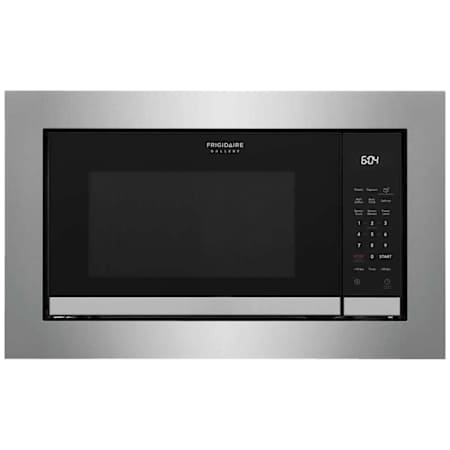 Frigidaire Gallery 25 Inch Wide 2.2 Cu. Ft. 1100 Watt Built In Microwave with Sensor Cook Technology - Less Trim Kit Stainless Steel
