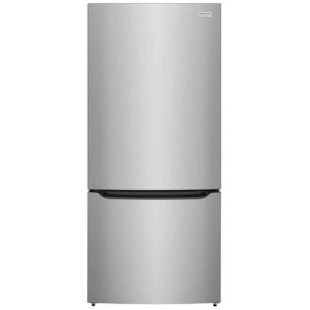 Frigidaire Gallery 30 Inch Wide 20.32 Cu. Ft. Energy Star Certified Fingerprint Resistant Bottom Freezer Refrigerator with Internal Water Dispenser Stainless Steel