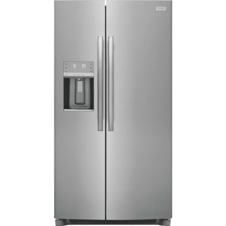 Frigidaire Gallery 37 Inch Wide 25.6 Cu. Ft. Energy Star Certified Side By Side Refrigerator with EvenTemp Cooling System Stainless Steel
