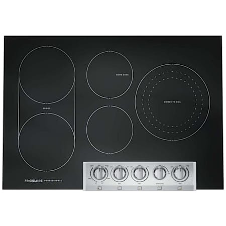 Frigidaire Professional Series 30 Inch Wide 5 Burner Electric Cooktop with EvenTemp Element Stainless Steel