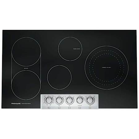 Frigidaire Professional Series 36 Inch Wide 5 Burner Electric Cooktop with EvenTemp Element Stainless Steel
