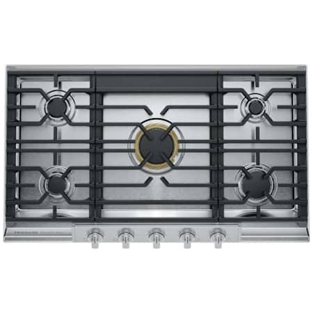 Frigidaire Professional Series 36 Inch Wide 5 Burner Natural Gas Rangetop with EvenTemp Element Stainless Steel