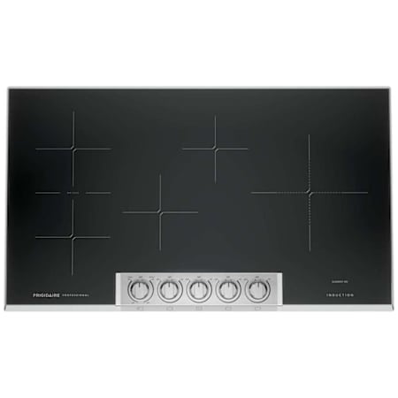 Frigidaire Professional Series 36 Inch Wide 5 Burner Induction Cooktop with PowerPlus Burner Stainless Steel