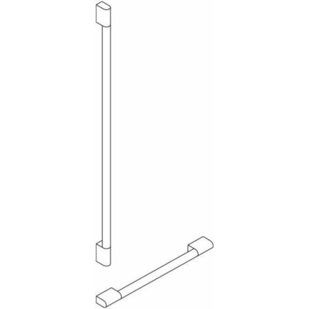 Fulgor Milano Handle Kit for Professional 400 Series 30" Built-In Refrigerator Stainless Steel