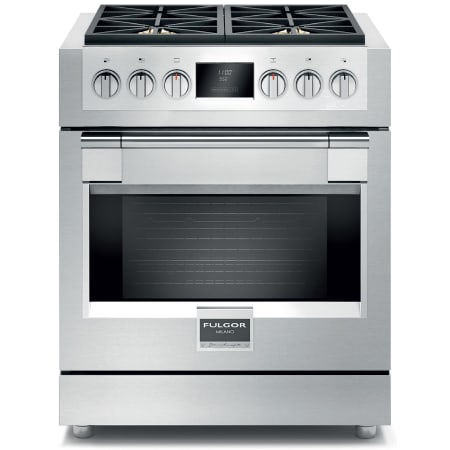 Fulgor Milano 600 Series 30 Inch Wide 4.4 Cu. Ft. Free Standing Gas Range with Dual Crescendo Burners and Nova Broiler System Stainless Steel