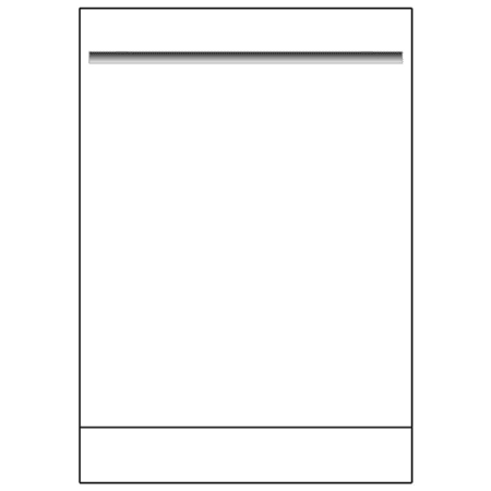 Fulgor Milano Handle Kit for Distinto 700 Series 24 Inch Dishwashers Stainless Steel