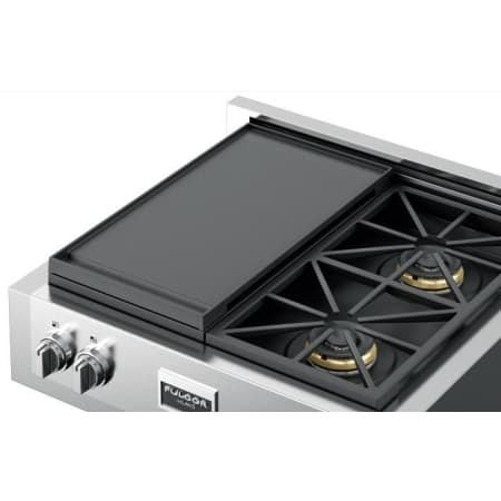 Fulgor Milano Heavy-Duty Enameled Cast-Iron Griddle for 600 Series 36 Inch Ranges Black