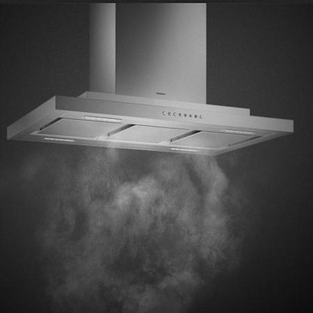 Finish: Gaggenau 36 Inch Wide Wall Mounted Range Hood Stainless Steel