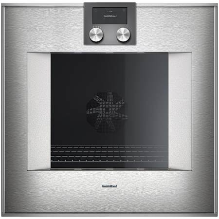 Finish: Gaggenau 400 Series 24 Inch Wide 6.4 Cu. Ft. Electric Single Oven with Safety Shut Off and Child Lock Stainless Steel