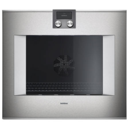 Finish: Gaggenau 400 Series 4.5 Cu. Ft. Single Electric Oven Stainless Steel / Left Hinge