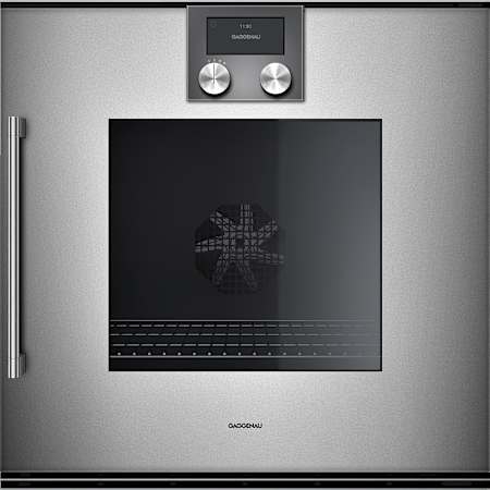 Finish: Gaggenau 200 Series 24 Inch Wide 3.1 Cu. Ft. Electric Single Oven with Safety Shut Off and Child Lock Metallic