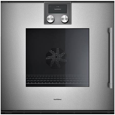 Finish: Gaggenau 200 Series 24 Inch Wide 3.1 Cu. Ft. Electric Single Oven with Safety Shut Off and Convection Metallic