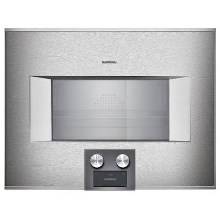 Finish: Gaggenau 400 Series Left Handed Single Electric Oven Stainless Steel
