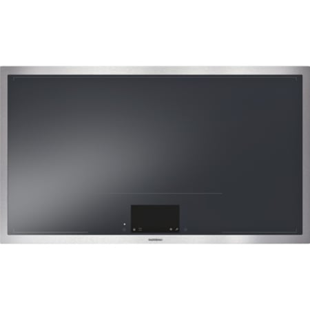 Finish: Gaggenau 400 Series 36 Inch Wide 6 Burner Induction Cooktop Black / Stainless Steel