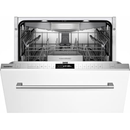 Finish: Gaggenau 200 Series 24 Inch Wide 13 Place Setting Built-In Top Control Dishwasher with Soft Lock and Aqua Stop White