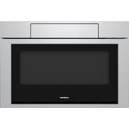 Finish: Gaggenau 400 Series 24 Inch Wide 1.2 Cu. Ft. 1500 Watt Drawer Microwave with Child Lock and Touch Controls Stainless Steel