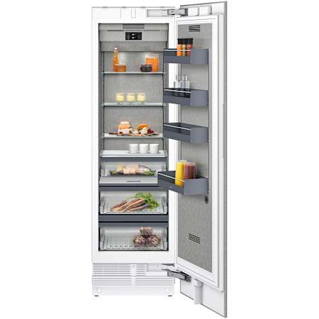 Finish: Gaggenau 400 Series 24 Inch Wide 13 Cu. Ft. Energy Star Certified Column Refrigerator with Sabbath Mode and Soft Close Stainless Steel