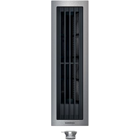 Finish: Gaggenau 400 Series 6 Inch Wide Downdraft Range Hood with Control Knob and Filter Saturation Indicator Stainless Steel