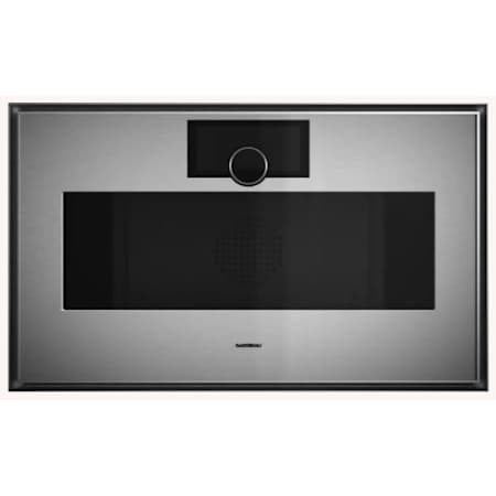 Finish: Gaggenau Expressive 30" Combi-Microwave Oven with Left Door Hinge Stainless Steel