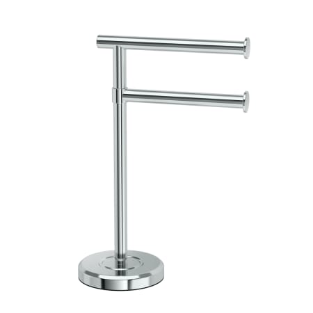 Gatco Latitude² Freestanding Counter top Double Hook Towel Stand Chrome