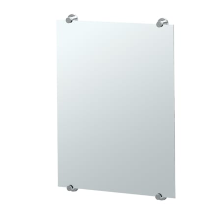 Gatco Latitude II 22" W x 30" H Traditional Rectangular Frameless Bathroom Wall Mirror Chrome