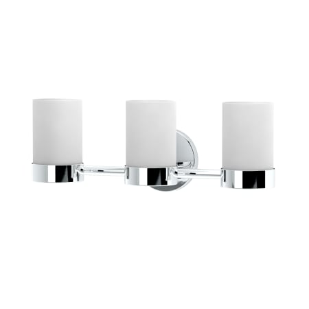 Gatco Glam 3 Light 20" Wide Bathroom Vanity Light with Frosted Shades Chrome