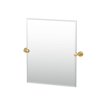 Gatco Latitude II 19-1/2" W x 24" H Rectangular Metal Frameless Bathroom Wall Mirror Brushed Brass