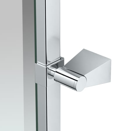 Gatco Bleu 24-1/2" W x 32-1/2" H Modern Rectangular Framed Bathroom Wall Mirror Chrome