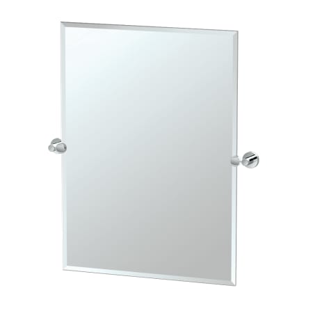 Gatco Glam 23-1/2" W x 31-1/2" H Rectangular Metal Frameless Bathroom Wall Mirror Chrome