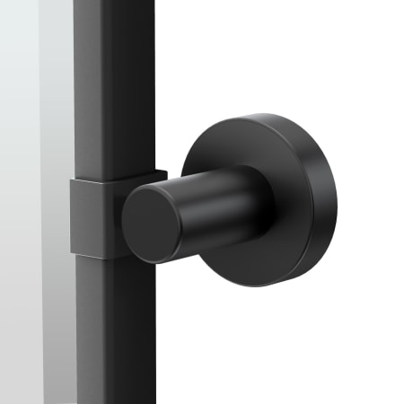 Gatco Glam 20-1/2" W x 25" H Modern Rectangular Metal Framed Bathroom Wall Mirror Matte Black