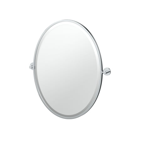 Gatco Reveal 20-1/2" W x 27-1/2" H Oval Metal Framed Accent Mirror Chrome