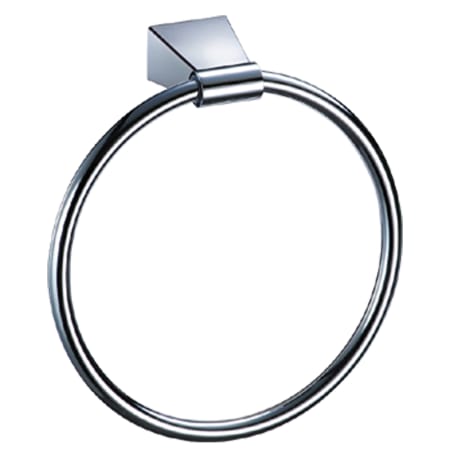 Gatco Bleu 6-1/2" Wall Mounted Towel Ring Chrome