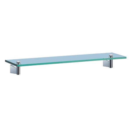Gatco Bleu 21" Glass and Metal Bathroom Shelf Chrome