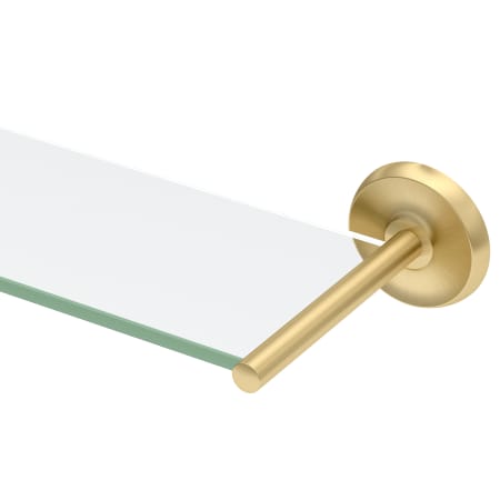 Gatco Designer II 23" Metal and Glass Bathroom Shelf Brushed Brass