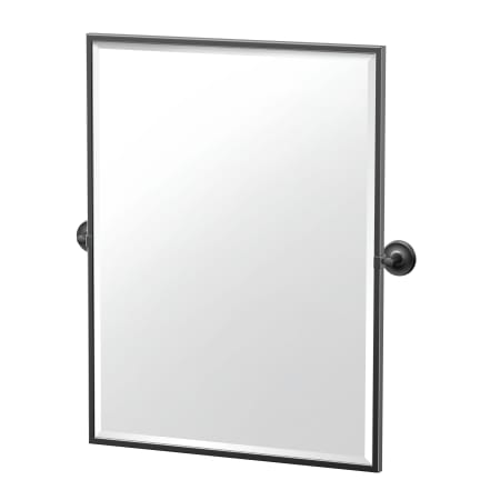 Gatco Designer II 24-1/2" W x 32-1/2" H Rectangular Metal Framed Accent Wall Mirror Matte Black